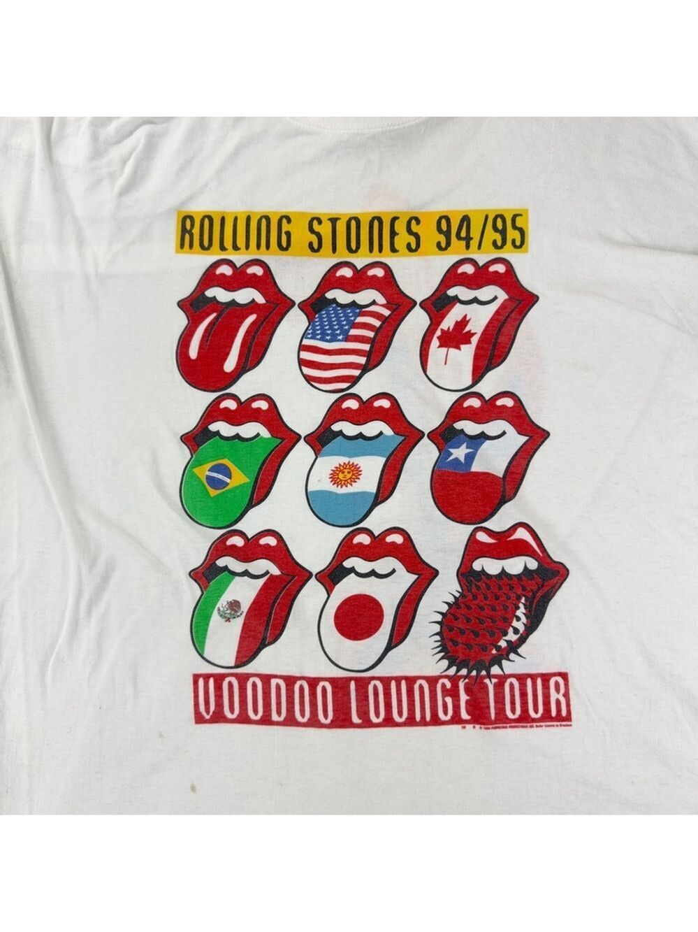 Vintage Rolling Stones Men's Size XL 1994-1995 Voodoo Lounge Single Stitch Shirt - Picture 10 of 16
